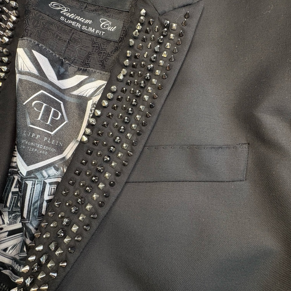 Philipp Plein Black Studded Blazer - Picture 14 of 15